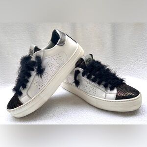 P448 Thea Platform Leather Sneakers - Turan - Sz EU 39 / US 8.5